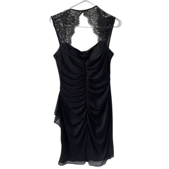 Scarlett Dress Women's Size 4 Lace Shoulder Halter Sheath Wrap Layer - Picture 2 of 9